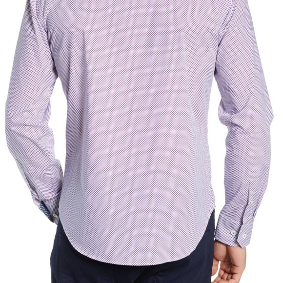 NEW Bugatchi Shaped Fit Sport Shirt (Fitted) - Picture 4 of 8